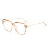 Retro TR Large Frame Flat Lenses Men's Anti-Blue Light Glasses