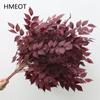 Artificial Green Plants Grass Silk Trumpet Leaf Fake Flower Wedding Floral Row Accessories Vase Home Hotel Decoration Greenery