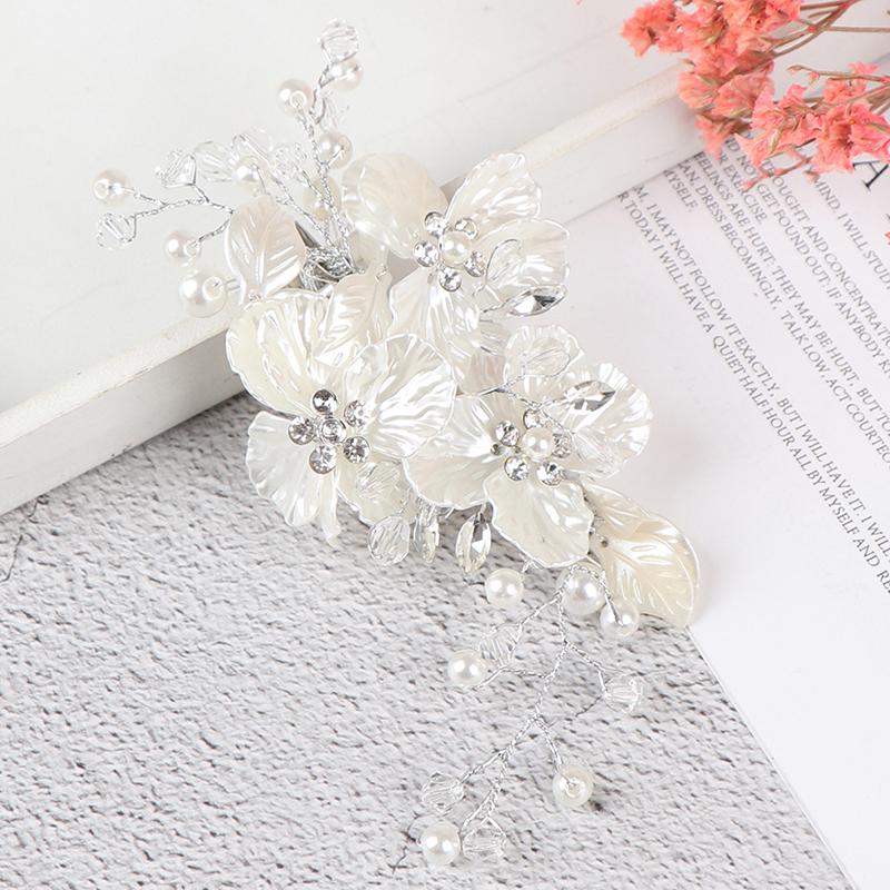 Bridal Crystal Pearl Flower Hair Clip Hair Accessories Wedding Hair Accessories