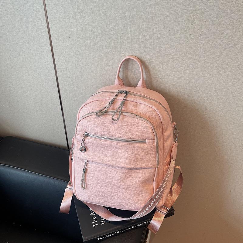 Backpack Bag Women's New Fashion Student High-end Multi-functional Bag Versatile Shoulder Backpack School Bag
