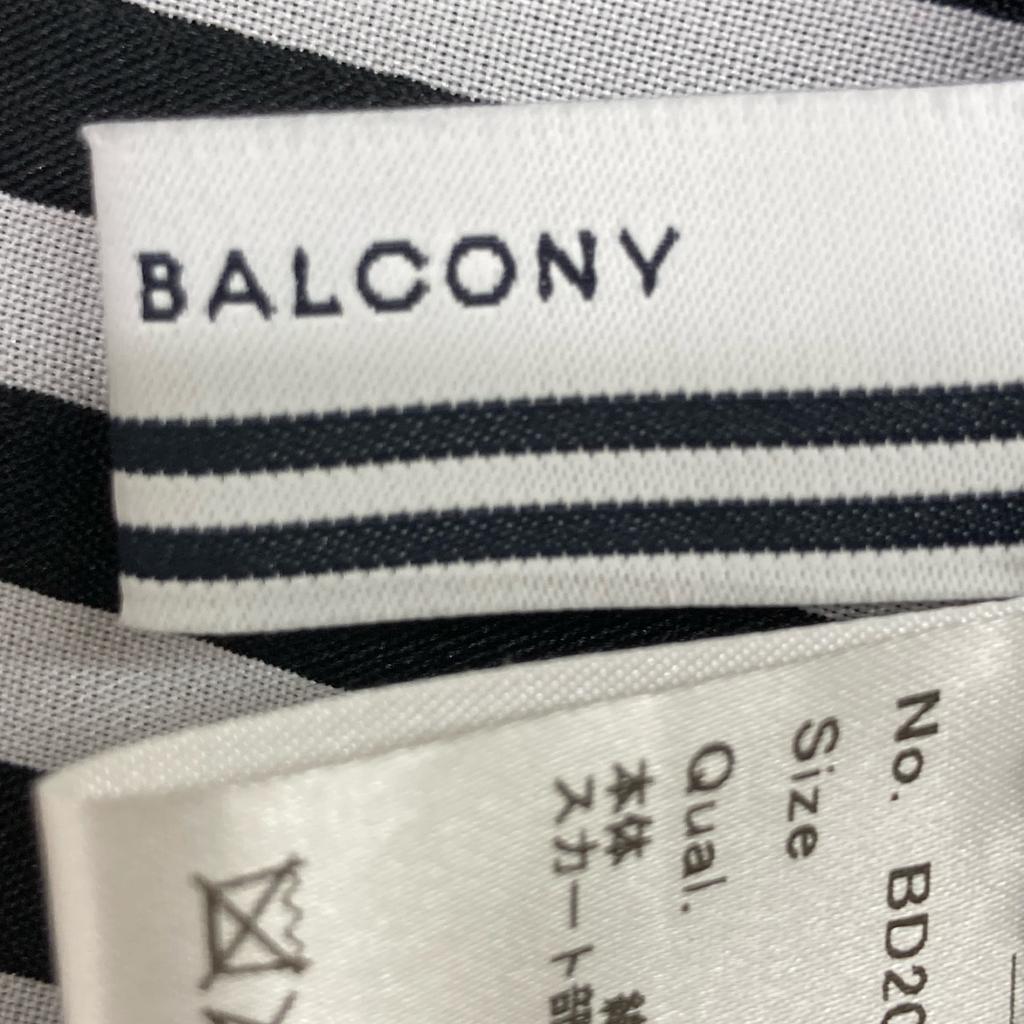 BORDERS at BALCONY BD2011P-2K-04 Black T-shirt with Tucked Border One-Piece dress 36 blackUsed