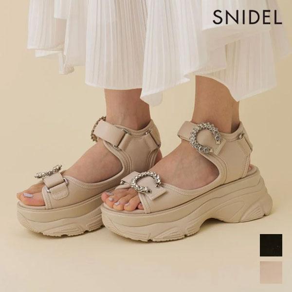 SNIDEL Shoes 26 Spring/Summer Sneakers Sole Bijou Sandals Thick Sole Shoes Sportsan swgs262629