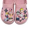 Naruto Cartoon Shoe Charm Set: 14 Soft Rubber Decorative Buckles for Crocs, Sandals, and Slippers