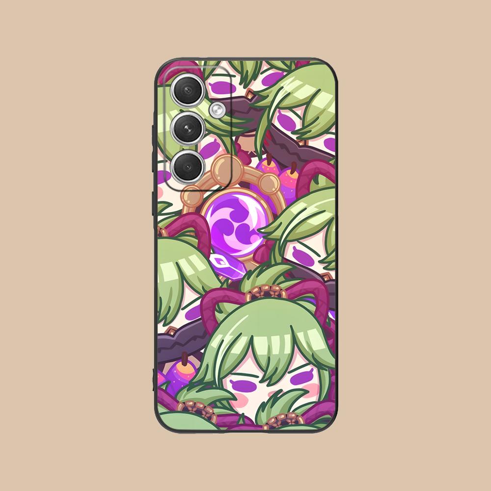 Game GI Kuki Shinobu Mobile Phone Case for Samsung Galaxy S26 S25 S24 S23 S22 S21 S20 Note20 Plus FE Ultra Colorful Cover Luxury