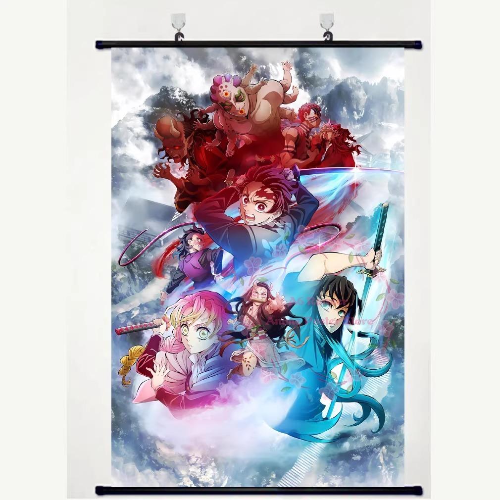 Tasse D-Demon S-Slayer Château de Mugen Neuf Piliers Tomioka Giyu Tanjiro Papillon Ninja Affiche Rouleau Anime Produit Dérivé