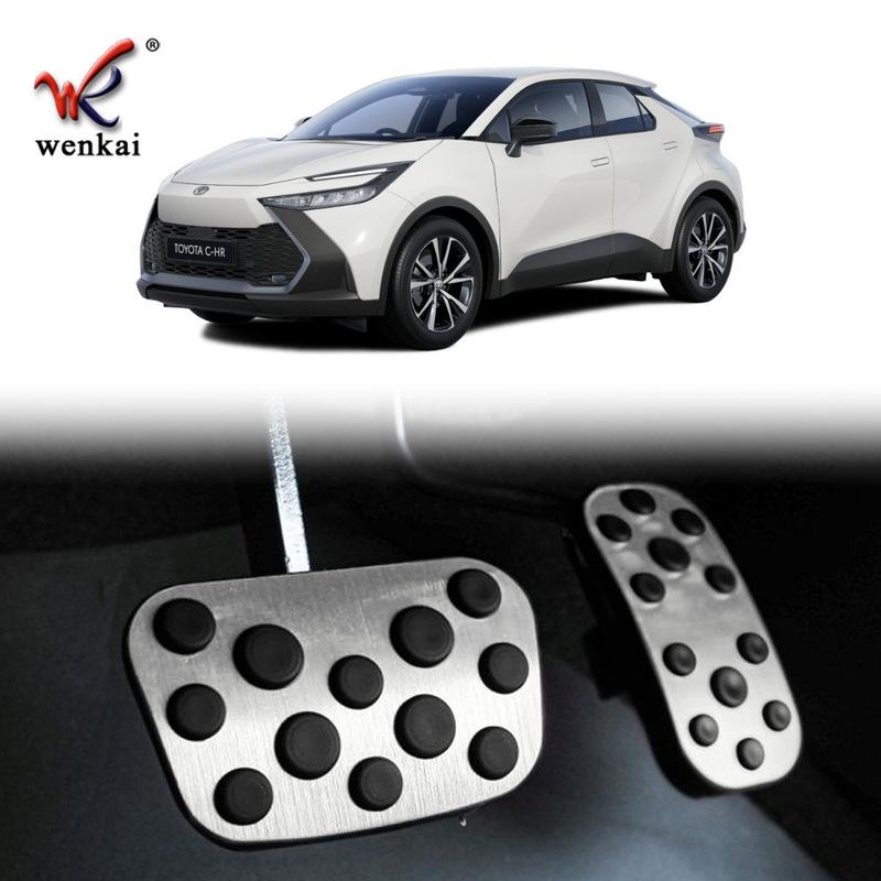For Toyota C-HR CHR 2024-2025+ Car Accelerator Pedal Oil Footrest Plate Clutch Gas Brake Pedal Pad Cover Trim Accessories Interi