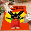 Bing's Colorful Adventure Themed Anti-Slip Rugs - Polyester Home Decor, Suitable for Bedrooms, Living Rooms, Doorways, Studios, and Decorations