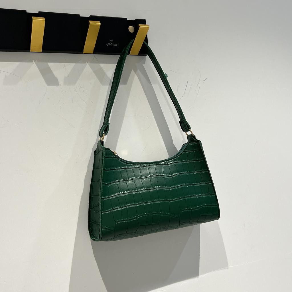 Crocodile Pattern Armpit Bag New South East Asia Handbag Commuter Bag Women's Fashion Versatile Shoulder Bag
