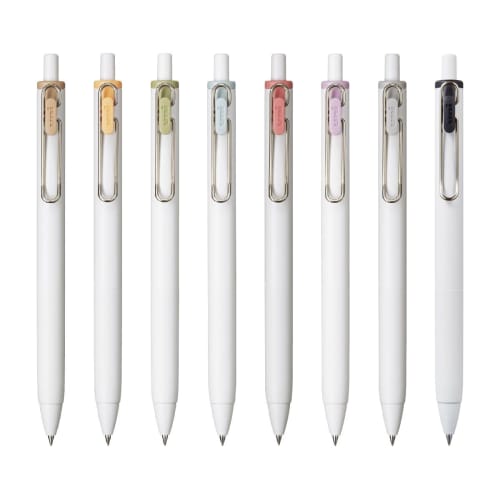 Mitsubishi Pencil Gel Ballpoint Pen Uniball One 0.38 Fika Color 8 Color Set UMNS38FC8C