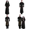 Stylish Unisex Couples Costume For Halloween Featuring Priest And Nun Theme M-xl Sizes