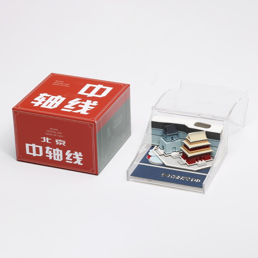 3D Paper Sculpture Notepad Creative City Building Sticky Notes (as the picture,85*85*36mm)