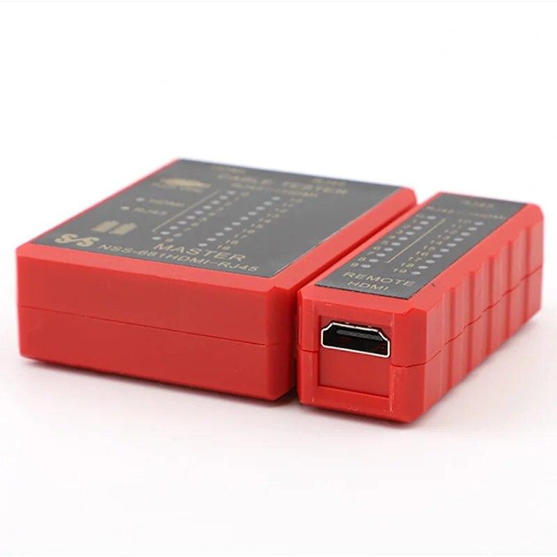 HDMI-Compatible HD Network Cable Tester RJ45 Network Lan 8P8C POE Anti Burn RJ11 Telephone Line Tester POE Protection