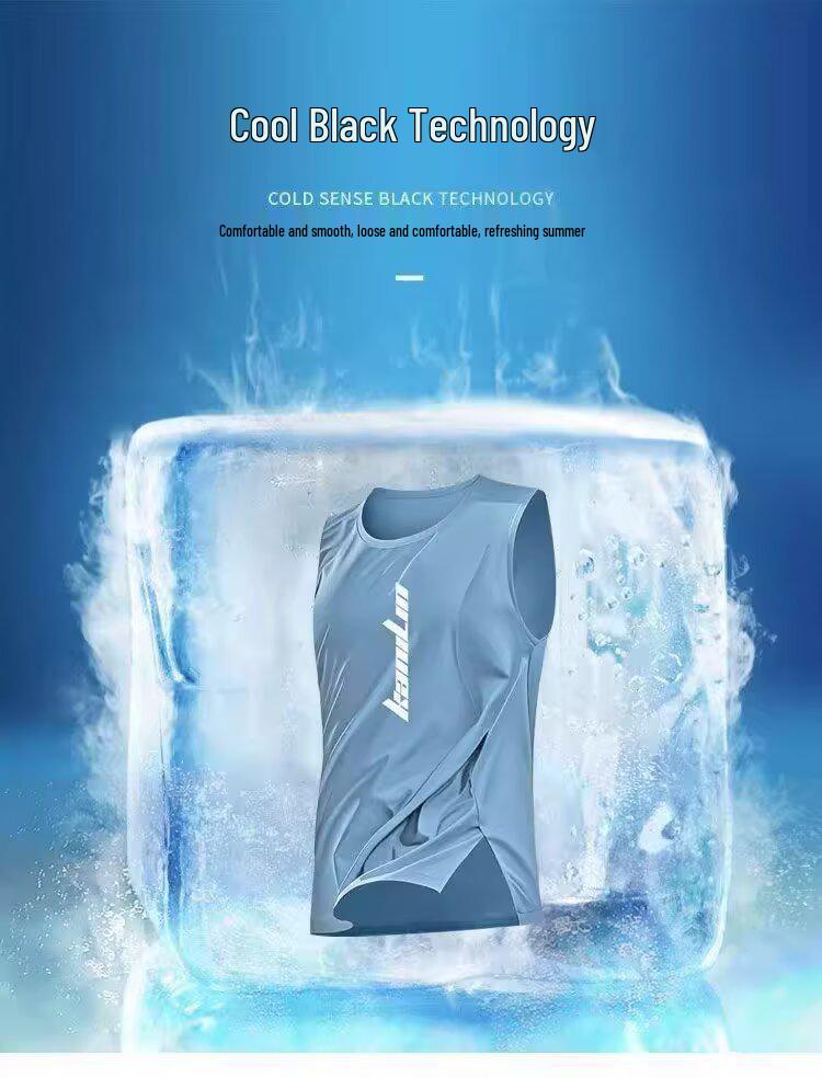 Men's Quick-Dry Sleeveless Sports Vest for Running, Fitness, and Basketball Training