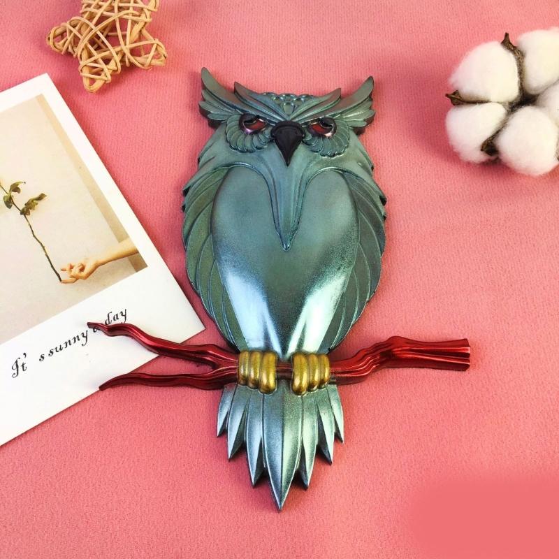 Creative and Stunning Owl Statues Expory Resin Moulds Reusable Silicone Mold Transparent/Blue Resin Mold for Gift Making
