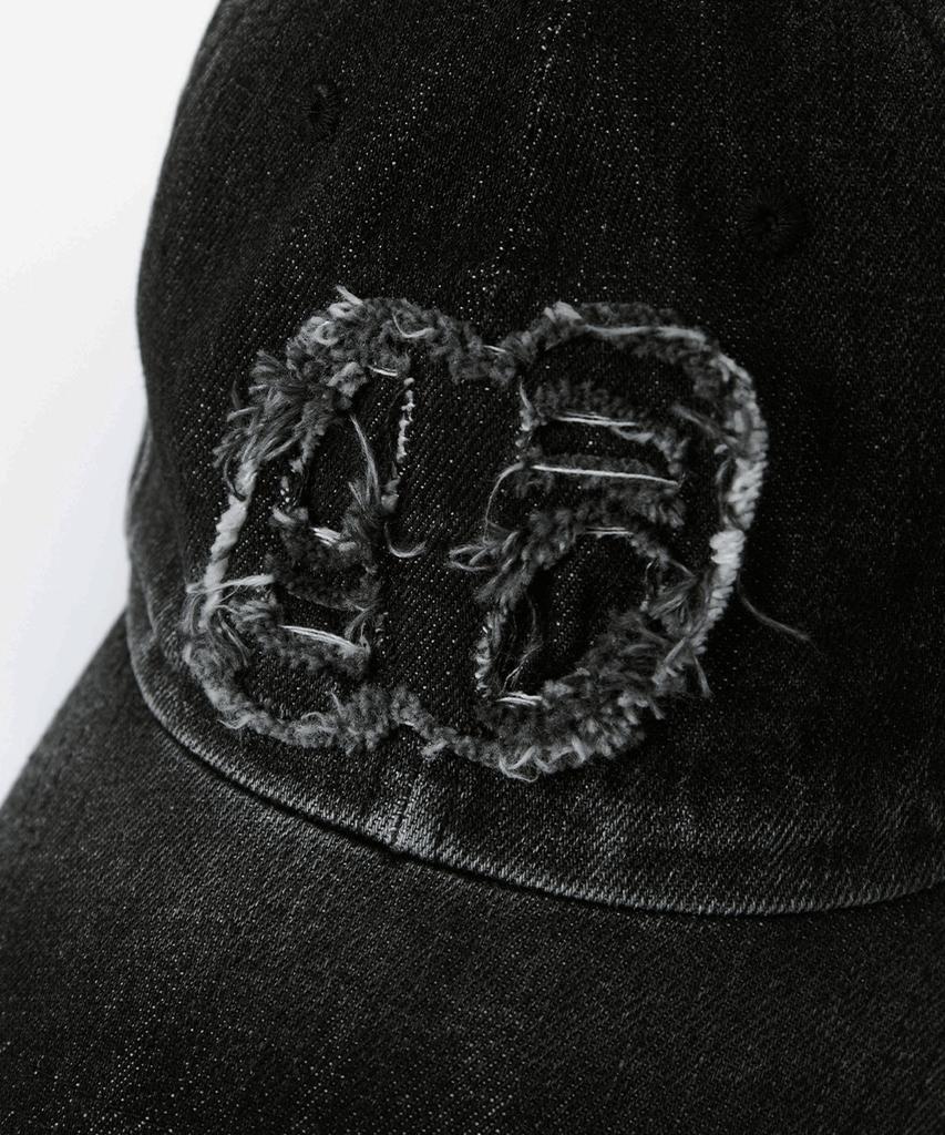 Aejeuon Denim Patch Ball Cap / Black