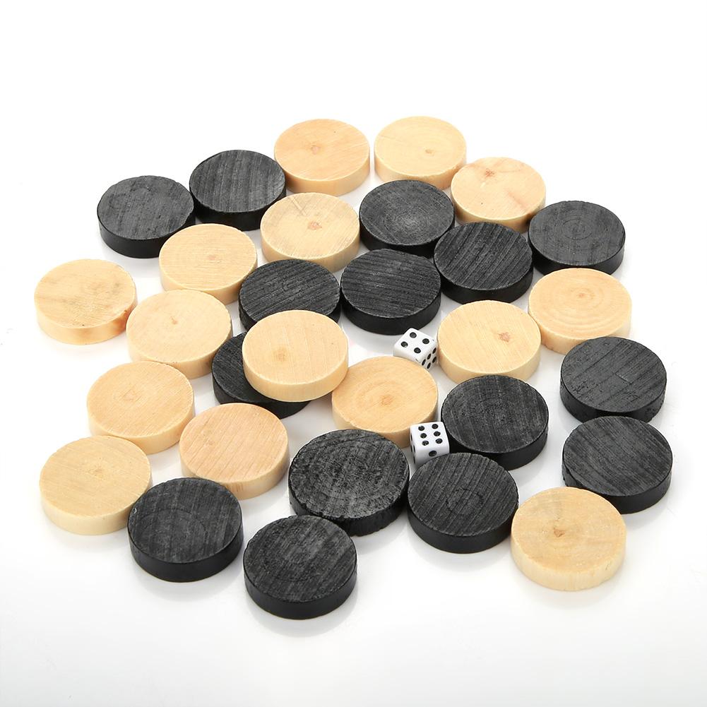 Portable Wooden Chessboard Folding Board Chess Game For Party Family Activities (39*20*4cm)