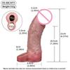 ORALSX Kleine Größe Penisverlängerer 5 Zoll Gliedmanschette Wiederverwendbare Kondom Hohl Dildo Silikon Penisverlängerer für Männer Kleiner Penis