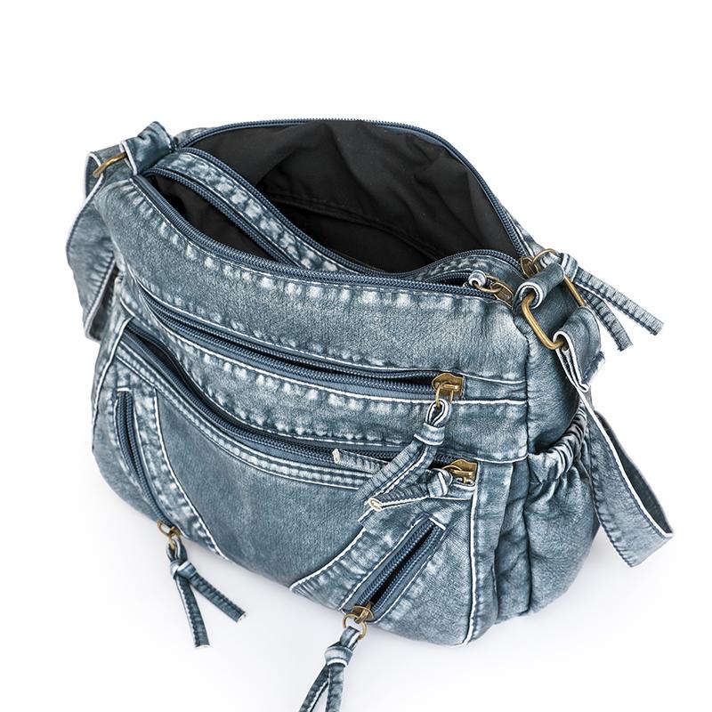 Shoulder Bag Women's Soft Leather Retro Lightweight Crossbody Bag Travel Mother Bag