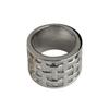 Waffle Hollow Design Ring Lightweight Comfort Fit  Geometric Wedding Band Fashion Jewelry for Everyday Wear