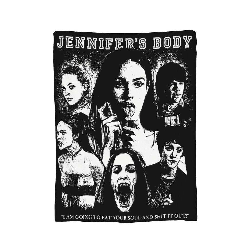 Jennifer's Body Horror Movie Poster Art Blankets  Flannel Awesome Soft Throw Blanket for Home Decoration