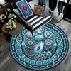 Oceanic Mystery Symbols Round Area Rug Under Office Chairs Bedroom Living Room Home Decor
