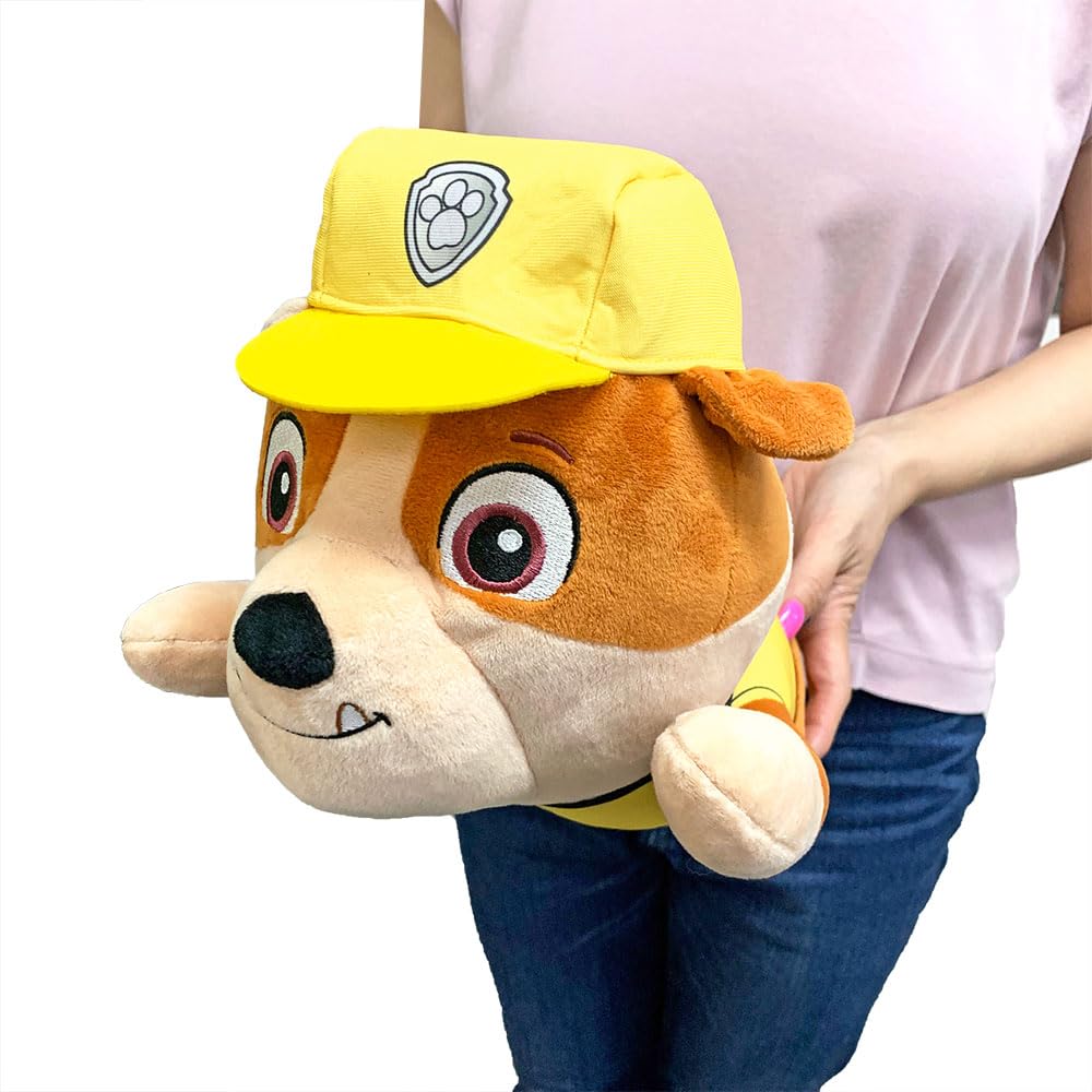 Paw Patrol Super Big Plush Toy, Approximately 40cm, Lying Down, Official Merchandise (Rubble)