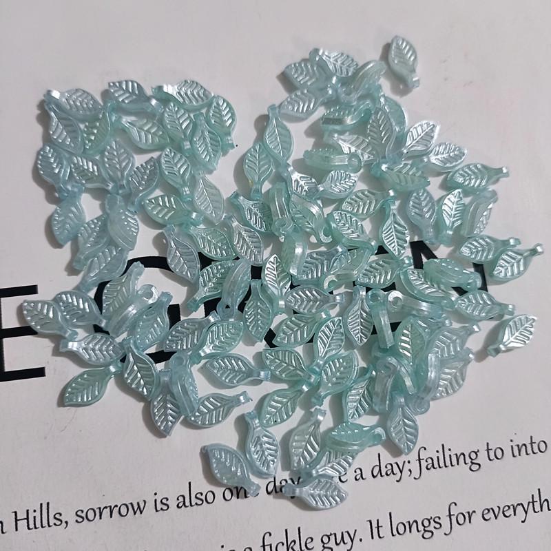 Acrylic Mini Grape Leaf Beaded String for DIY Jewelry Making: Bracelets & Necklaces