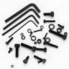 1680 Pcs M2 M3 M4 M5 Metric Hex Head Bolts Nuts Washers Set with Black Screws Assortment Kit