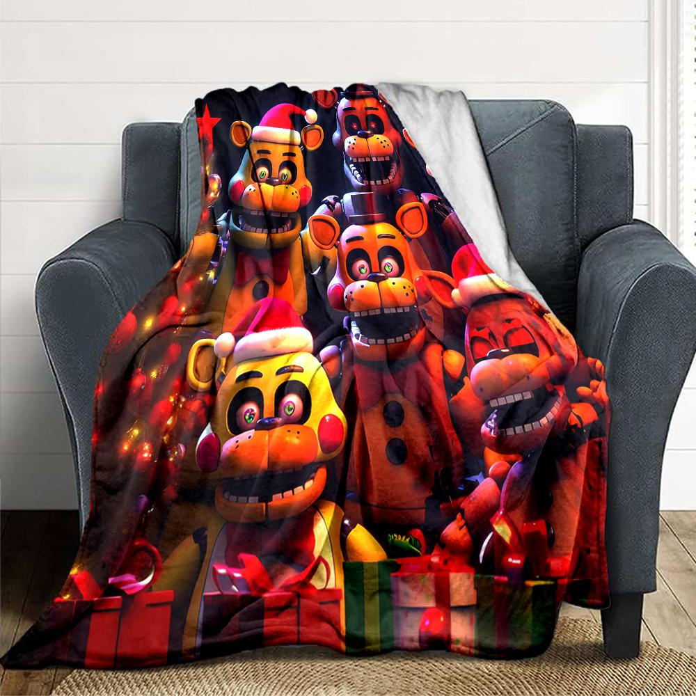 Christmas Horror Icons Blanket Soft Throw Blanket For Home Bedroom Bed Sofa Travel Office Solid Christmas Blanket