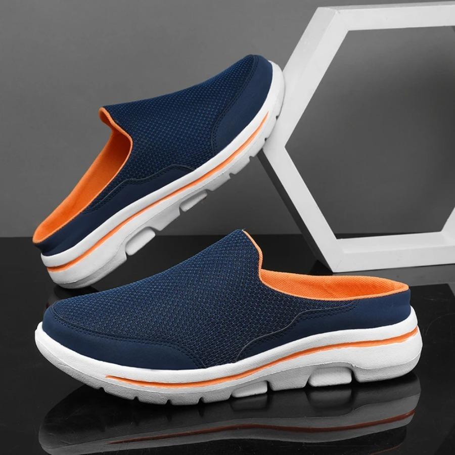 2025 Men Slippers Summer Breathable Home Indoor Slippers Men Thick Bottom Slides Fashion Couple Walking Shoes