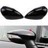 Gloss Black Side Mirror Cover Glossy Black Pair Right&Left ABS Door Wing Mirror Cover Cap Mirror Cover Brand New