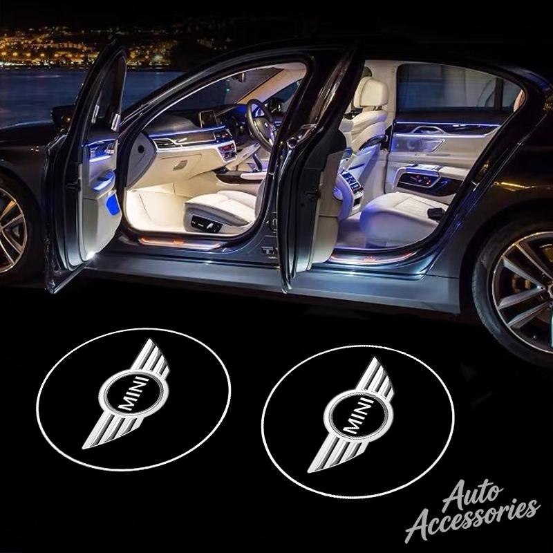 2pcs Car Logo Welcome Lamp LED Wireless Projector Light For BMW Mini Cooper One JCW F54 F55 F56 F57 F60 R50 R52 R53 R60 Sticker FA7