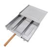 BBQ Grilling Basket Stainless Steel Portable Outdoor Camping Barbecue Basket with Detachable Dividers for Fish Meat
