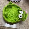 Creative Woven Frog Coaster Non-Slip Knitted Animal Mat Convenient Water Cup Mat  Restaurant Table