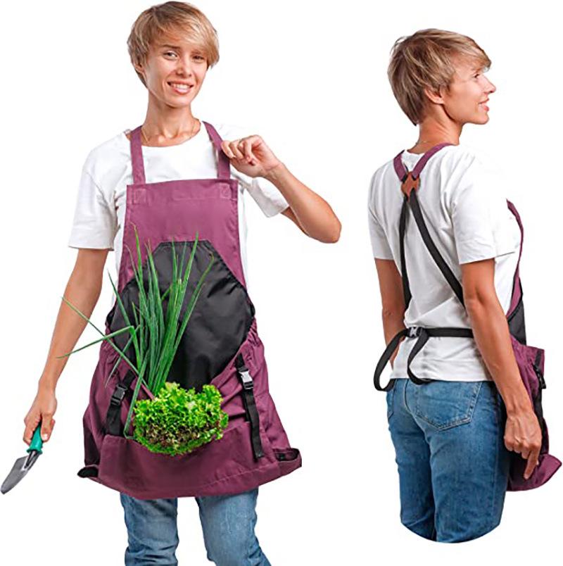 Grenzüberschreitende Gartenschürze mit Schnellverschluss-Aufbewahrung für Obst & Gemüse