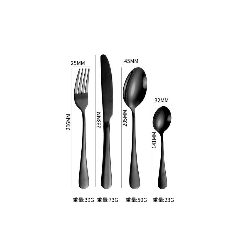 60-Piece Tableware 12-person Set American Station Flatware Set1010 Stainless Steel Tableware