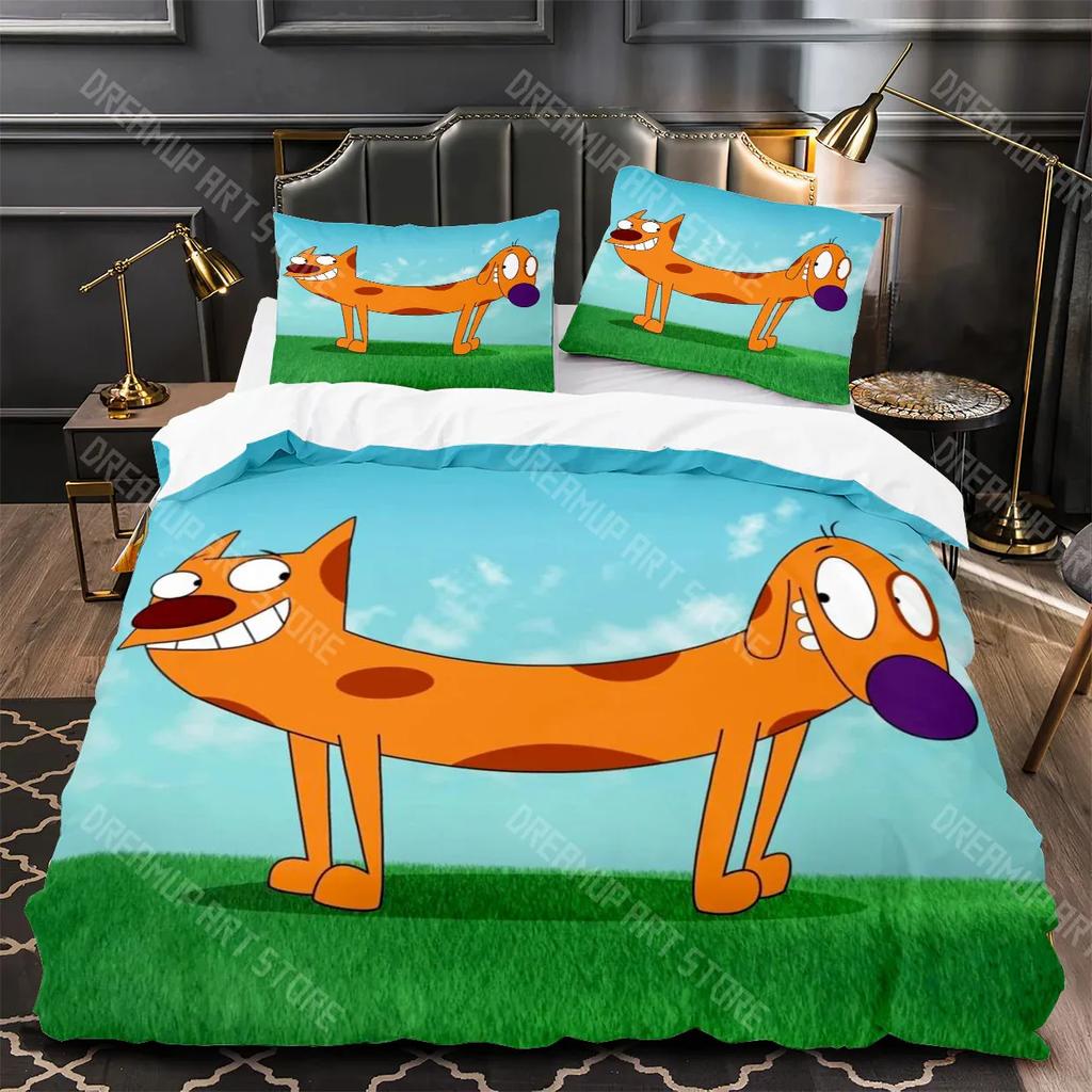 Catdog 3D Printed Duvet Case Pillowcase Bedding Set Twin Full Queen King Size for Bedroom Decor