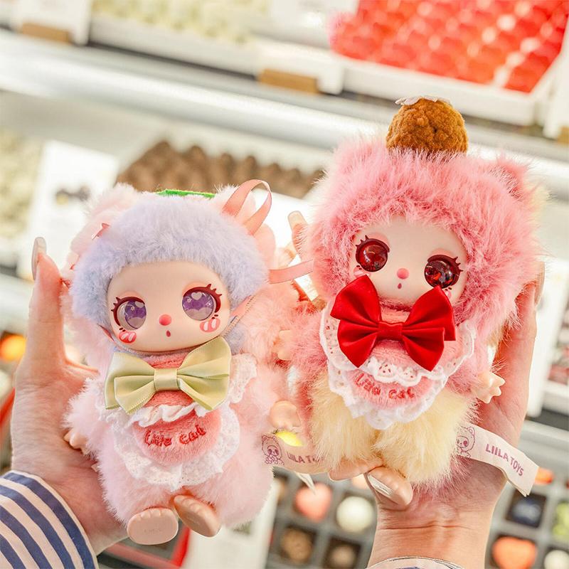Liila V4 Chef Kitten Series Plush Doll Blind Box Cute Stuffed Animal Mystery Collectible Toy Trendy Play Bag Pendant Charm Gift