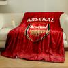 Red Arsenal Logo Designed Flannel blanket for bedroom, living room, sofa, and nap