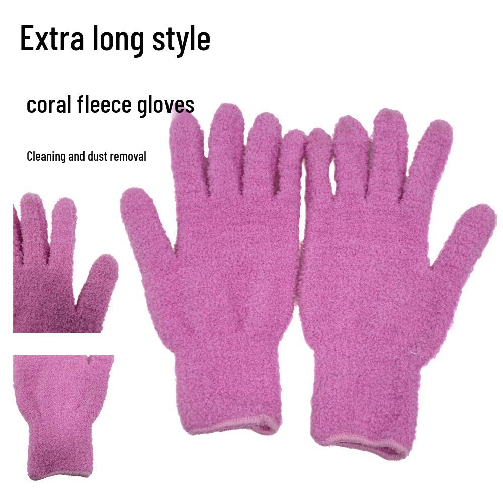 Soft Fleece Dusting & Cleaning Gloves for Car Wash & Window Wiping