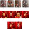 1 Set Soft Magnetic New Year Fridge Stickers Cartoon Festival Refrigerator Sticker  Refrigerator