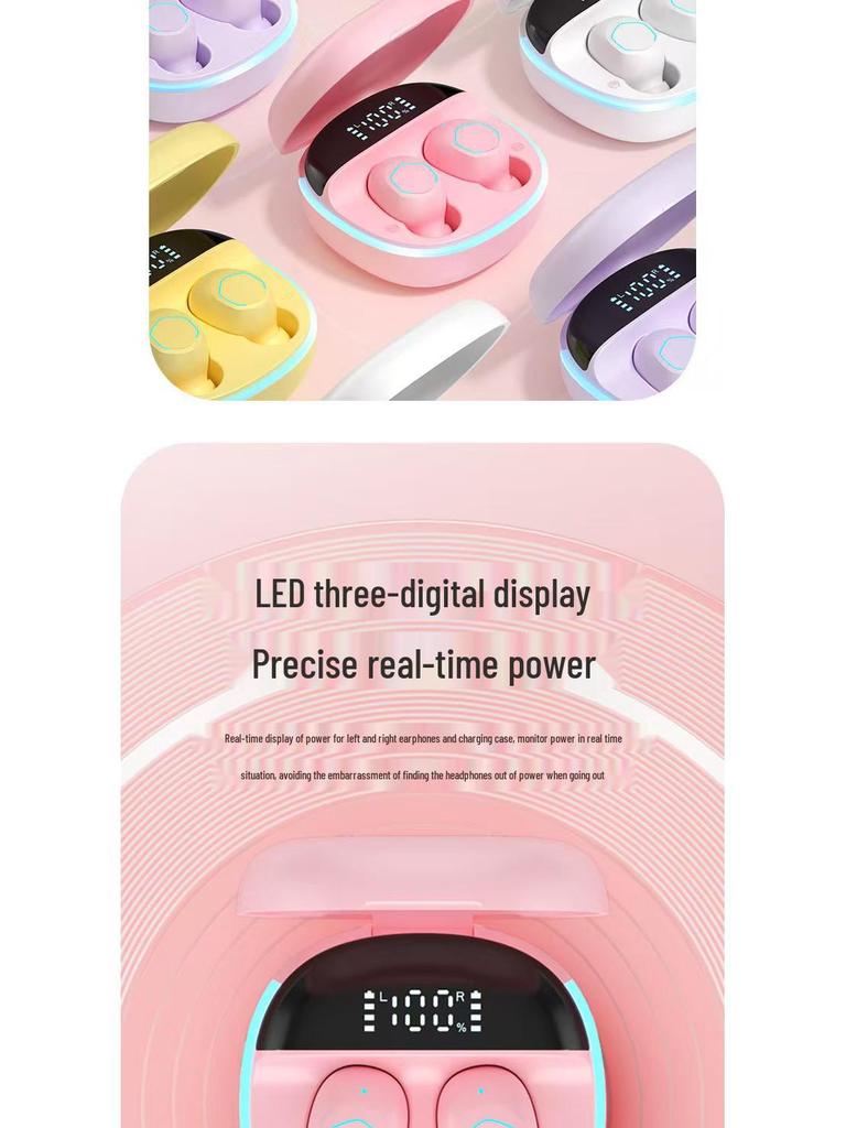 M13 Wireless Bluetooth Earphones: Mini TWS In-Ear, Smart Display, Long Battery Life (Bluetooth 5.2)