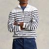 Polo Ralph Lauren Ss23 Gestreiftes Print-Logo Gestickt Halber Reißverschluss Pullover Sweatshirt Herren sweatshirt Mehrfarbig MNPOKNI16822733-100