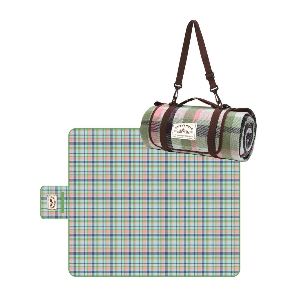 Maruwa Boeki Authentic Leisure Sheet Green Pink Check L 4009107-02
