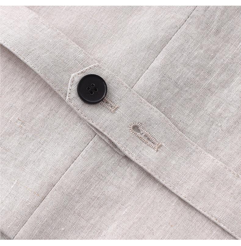 Women's Summer Linen V-Neck Suit Vest & Casual Minimalist Two-Piece Set