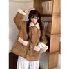 2025 Women's Double-Sided Lambswool and Leather Fur Coat for Winter