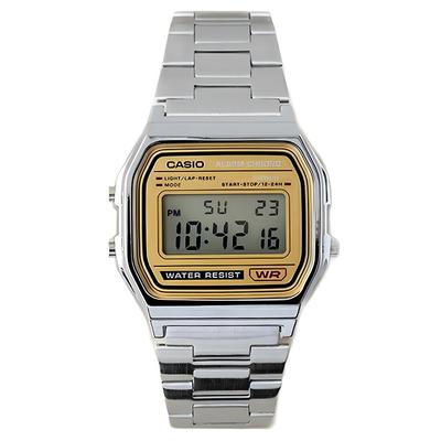 Men's Quartz Watch with Metal Case and Stainless Steel Strap A158WEA-9