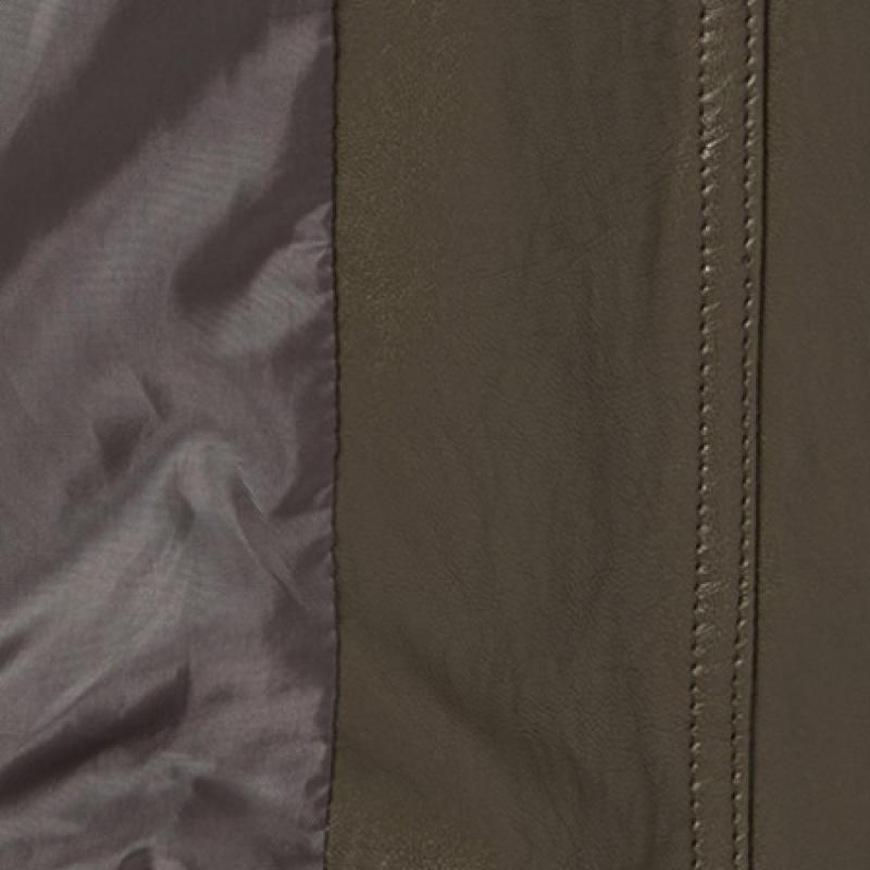 [shins Miss] Fake Leather Banding Flap Pocket Jumper Swwjpp12050 Kh