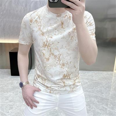 Herren Sommer T-Shirt mit Aufdruck, kurzärmelig, Rundhalsausschnitt, lässiges Slim Fit T-Shirt für den Alltag, Straße, Urlaub, Reisen