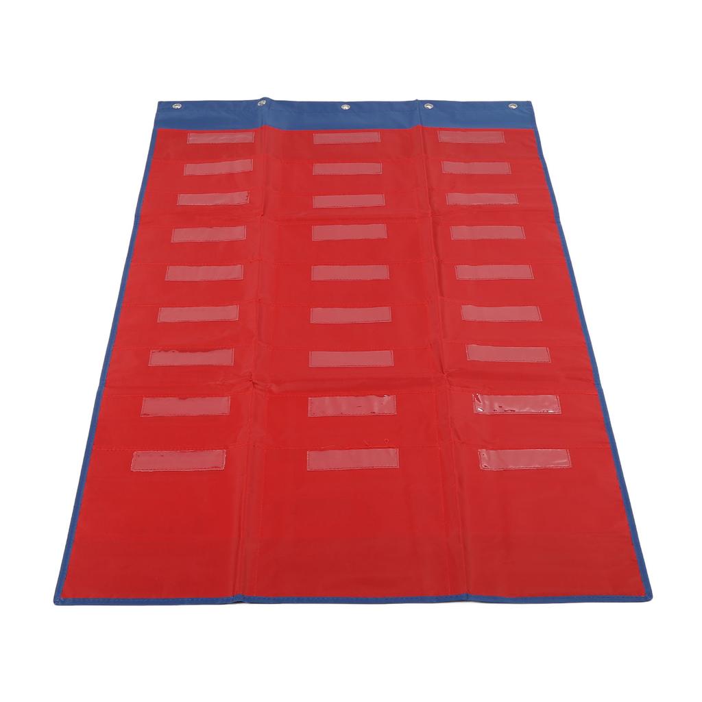Storage Pocket Chart Easy Installation Versatile File Storage Pocket Chart for Classroom Office